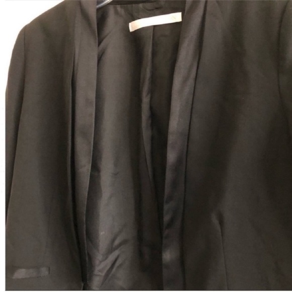 Ulla Johnson Black Open Front Lightweight Blazer Wool Silk - Picture 5 of 9